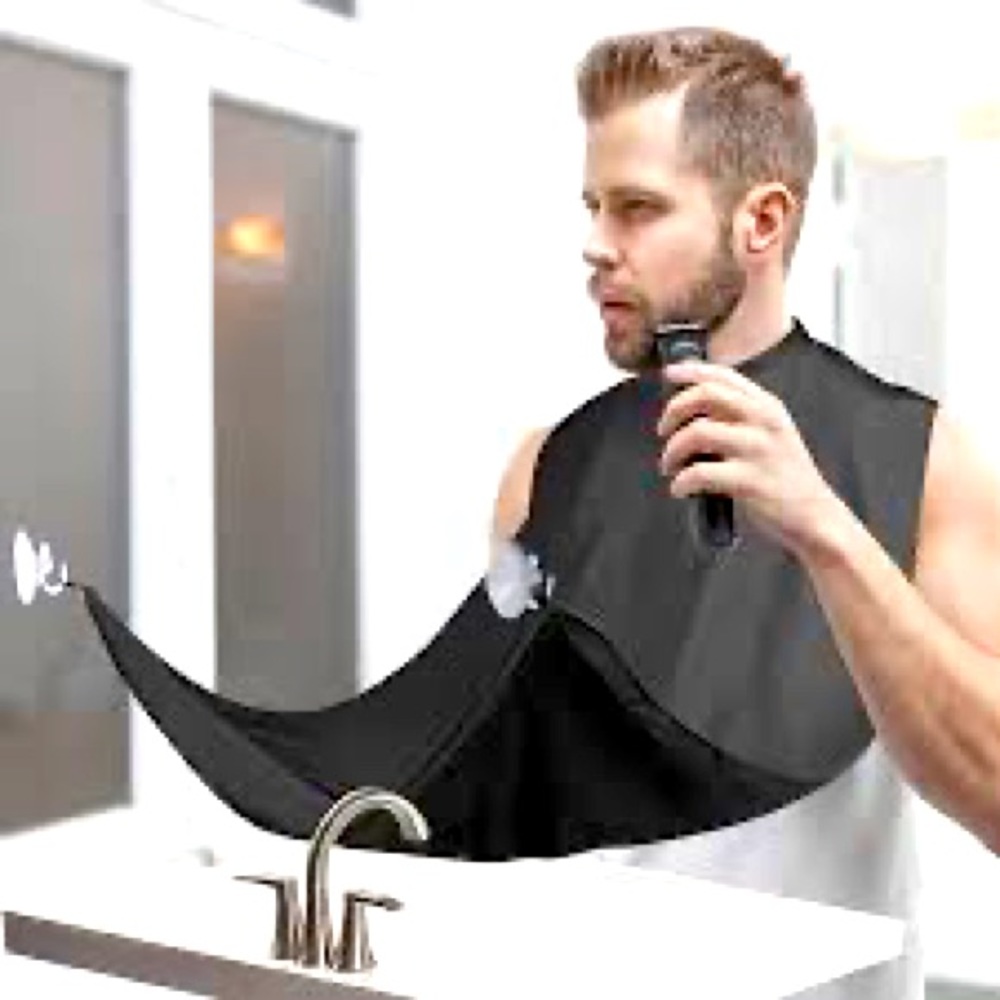 HP❤️New Beard Apron Shaving with Suction Cups Non-Stick Hair Catcher